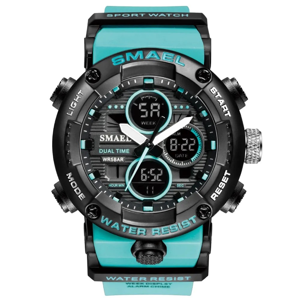 SMAEL Sport Watch Men Waterproof Wristwatch Alarm 8038 Men&#39;s Clock Digital Military Army Quartz Watches Male Relogio Masculino