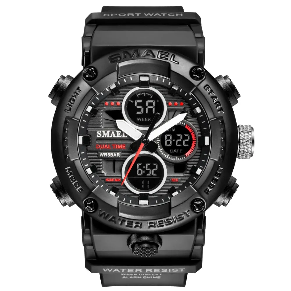 SMAEL Sport Watch Men Waterproof Wristwatch Alarm 8038 Men&#39;s Clock Digital Military Army Quartz Watches Male Relogio Masculino