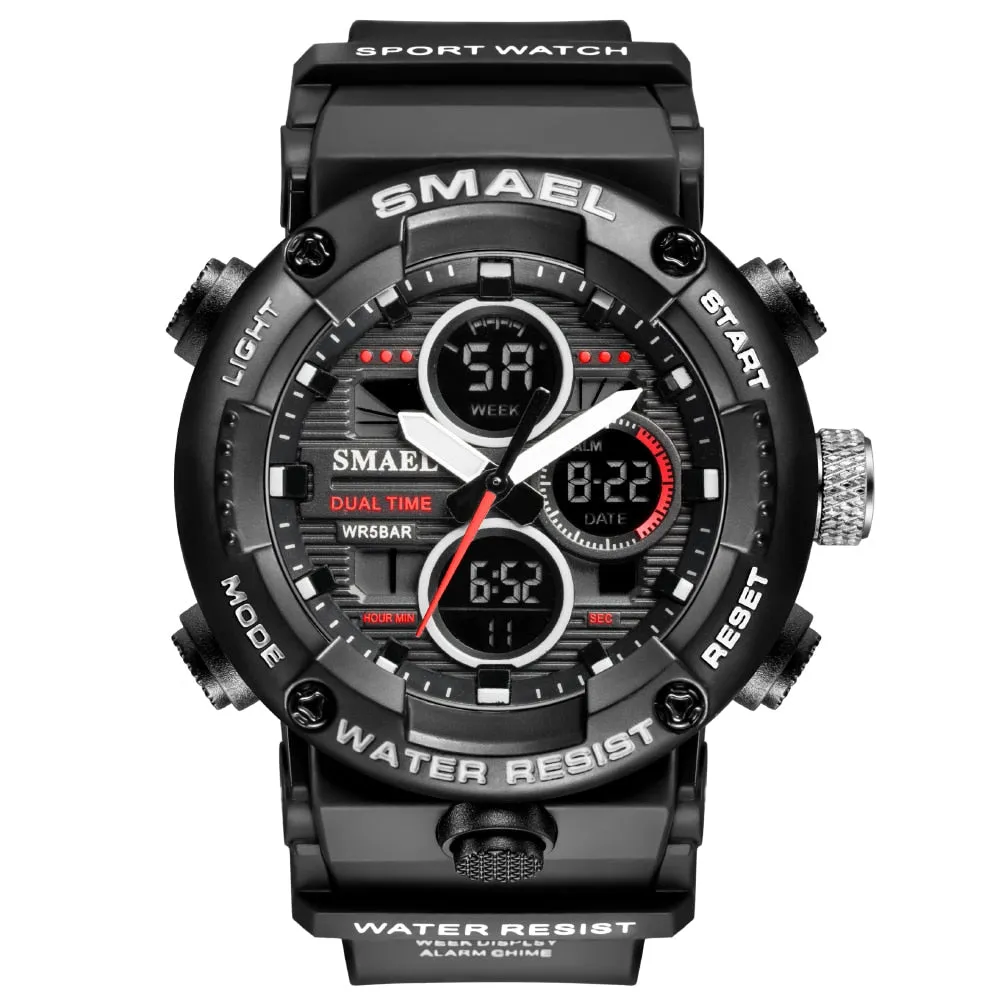 SMAEL Sport Watch Men Waterproof Wristwatch Alarm 8038 Men&#39;s Clock Digital Military Army Quartz Watches Male Relogio Masculino