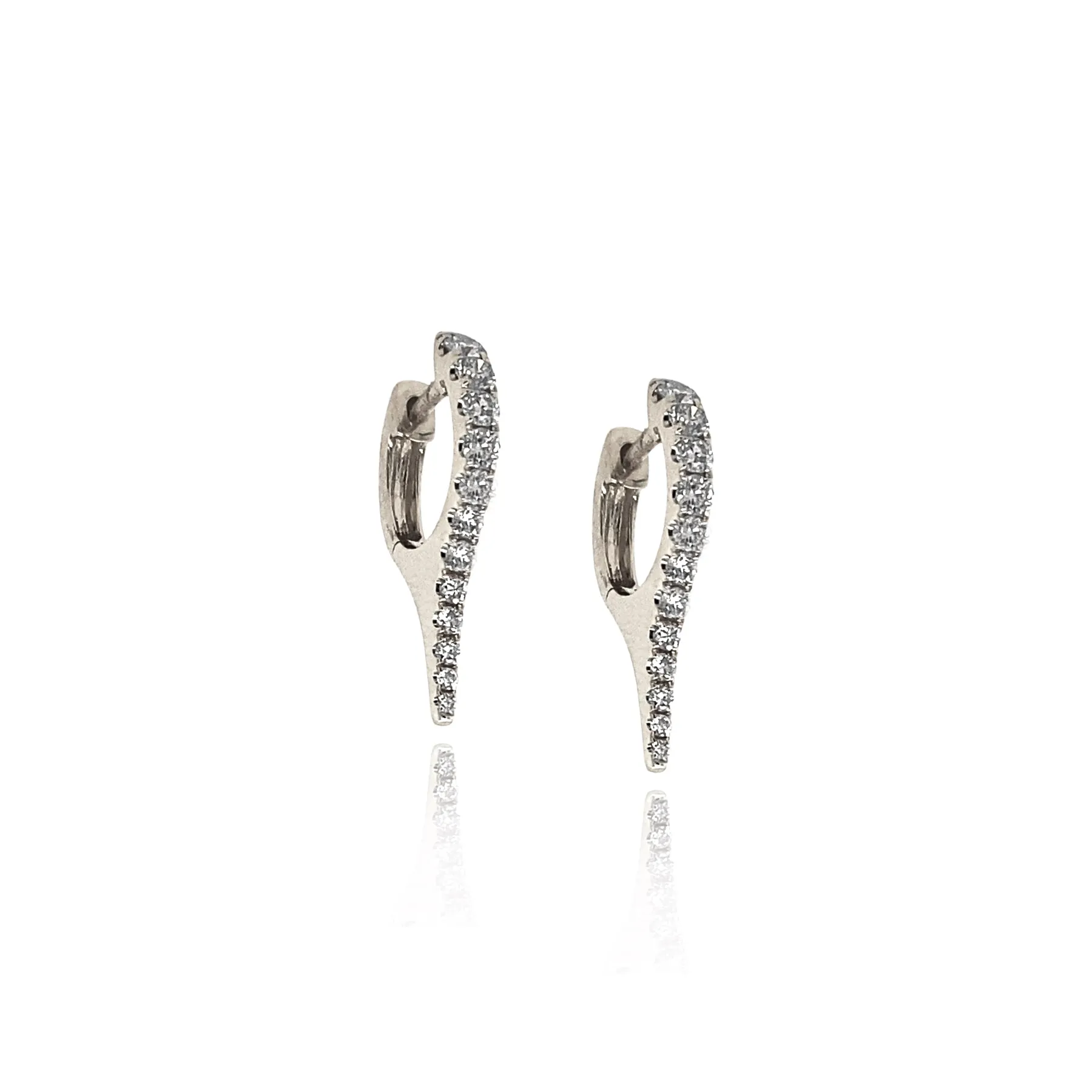 Small Diamond Stiletto Huggies