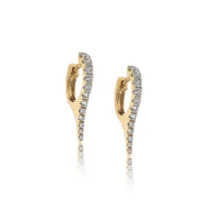 Small Diamond Stiletto Huggies