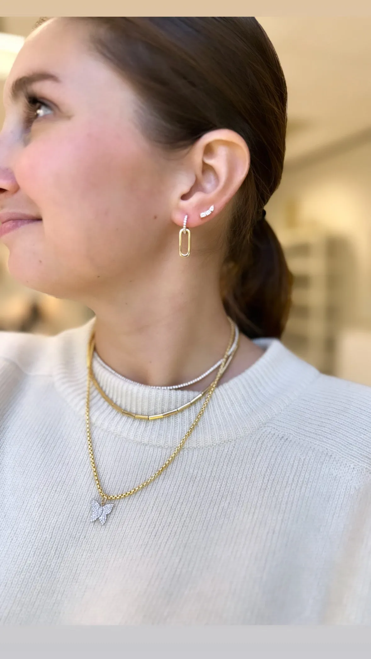 Solid Round Box Necklace