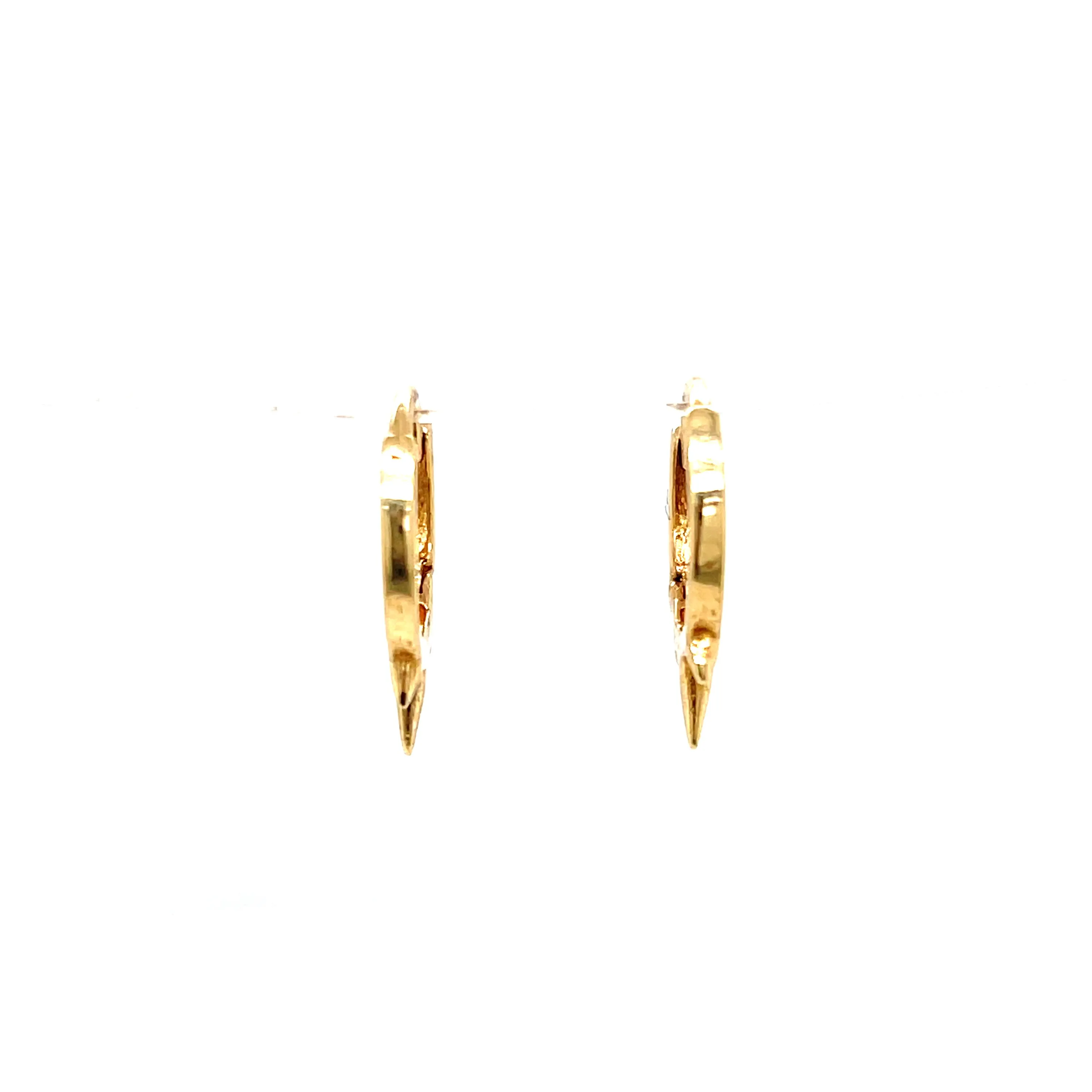Solid Tripple Spike Earrings - 63363