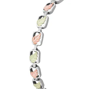Sparkling Links - Sterling Silver Black Hills Gold Bracelet