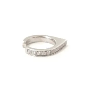 Spike Collection: 14K Gold Pavé Diamond Spike Point Ear Cuff