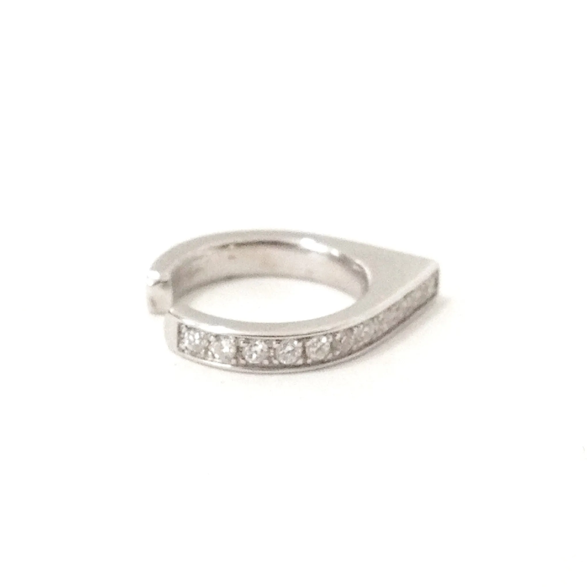 Spike Collection: 14K Gold Pavé Diamond Spike Point Ear Cuff