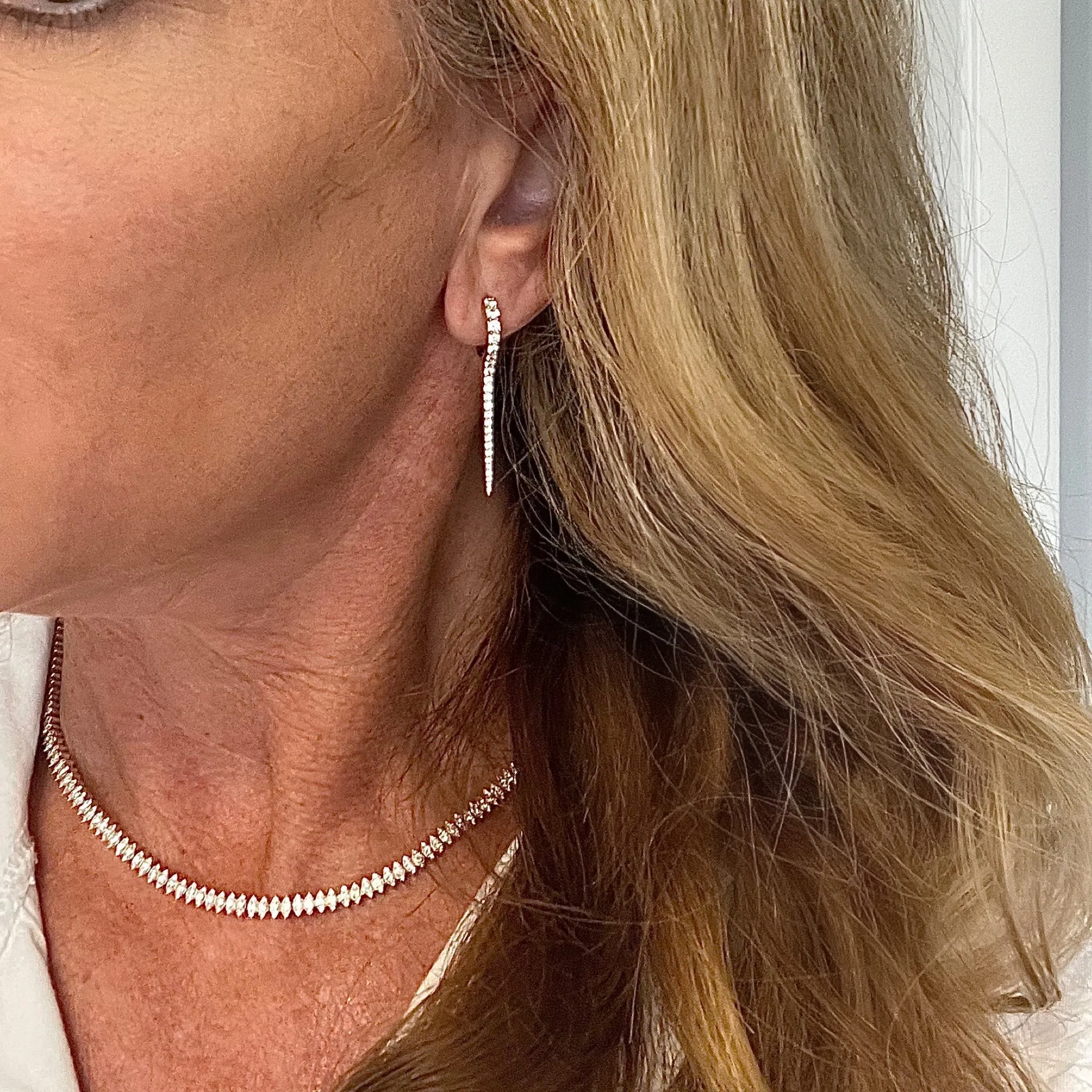 Spike Diamond Earring
