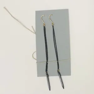 spike drop earrings, Caitlin Clary