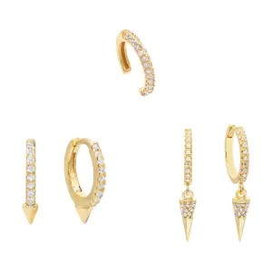 Spike Earring Combo Set