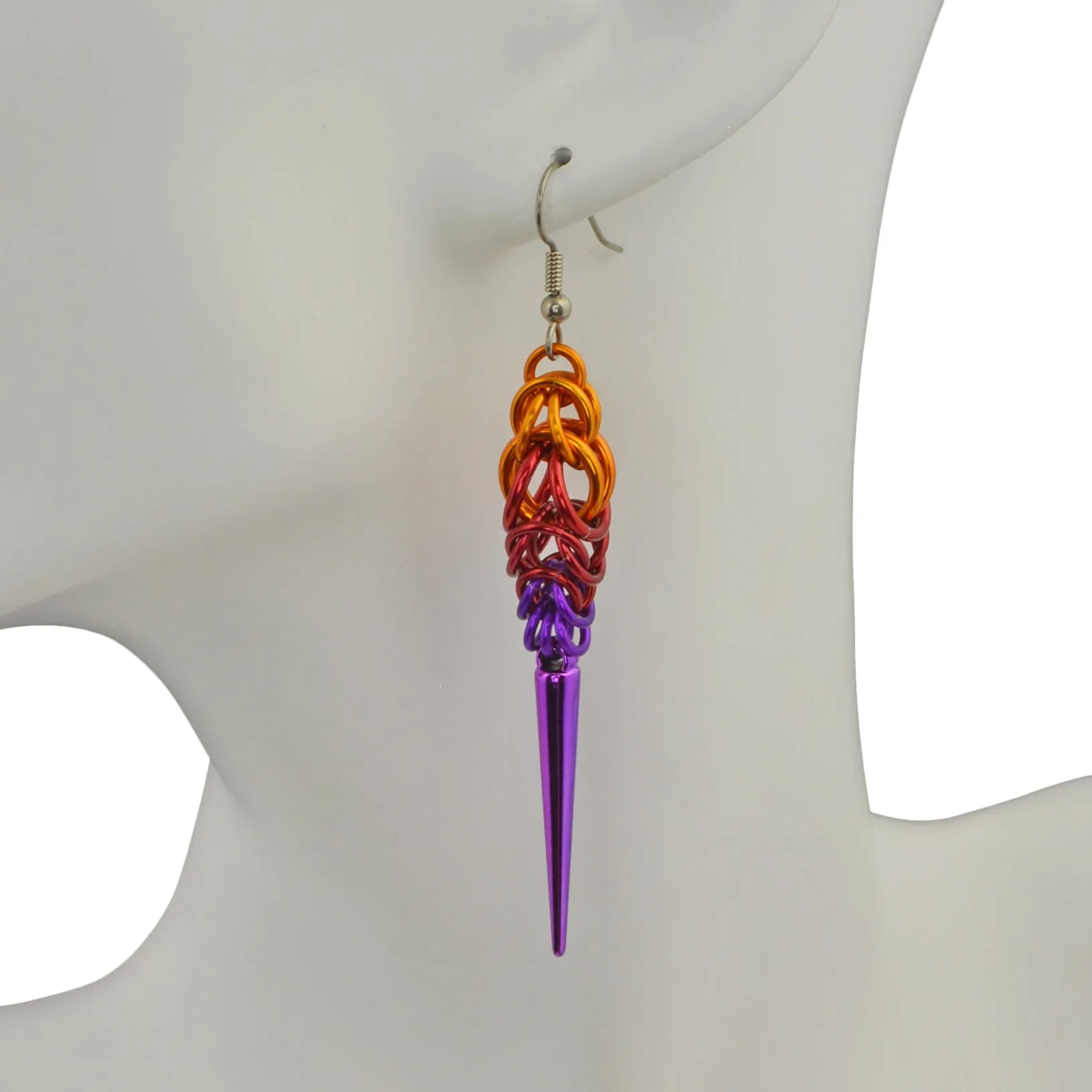 Spike Earrings - Sunset