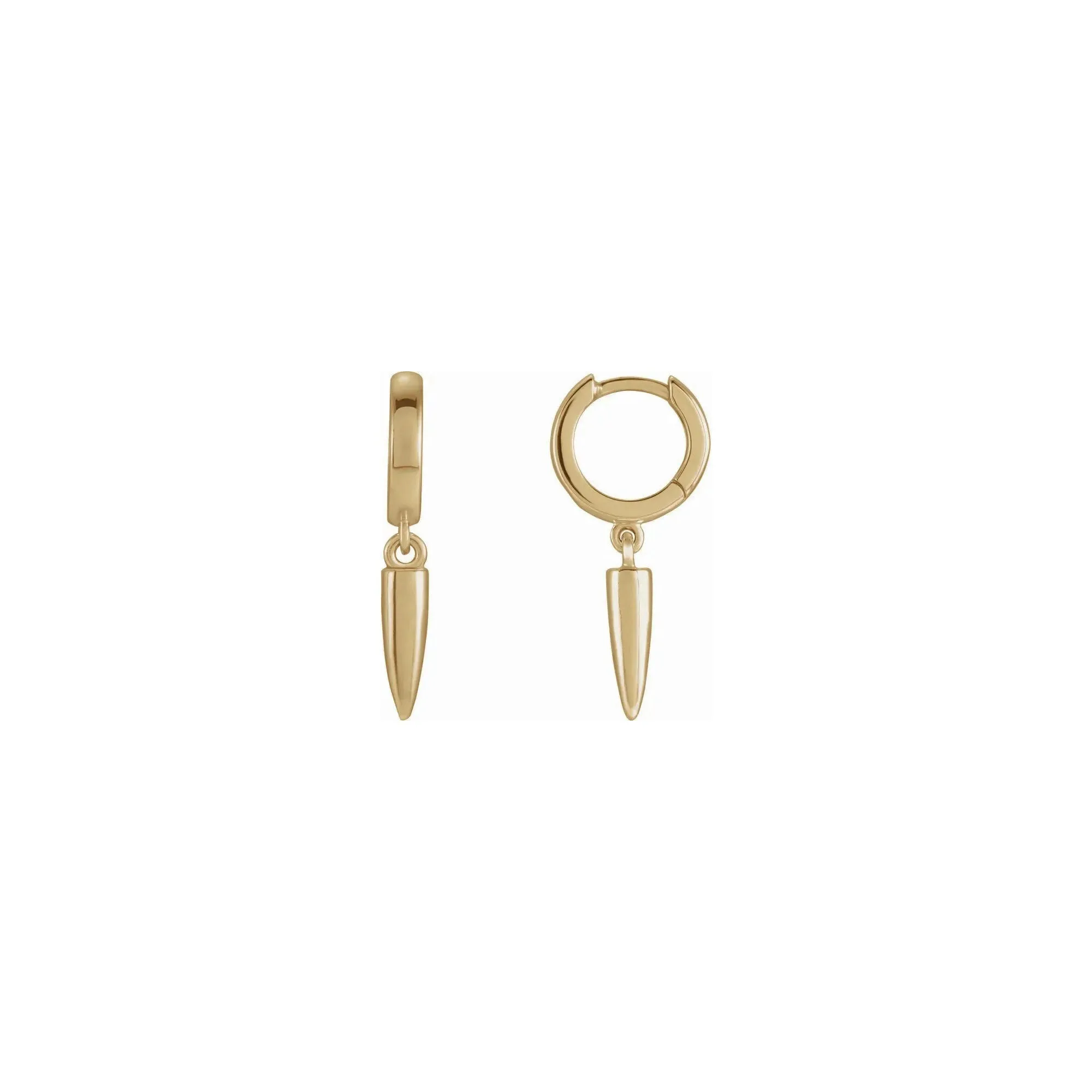 Spike Hanging Hoop Earrings