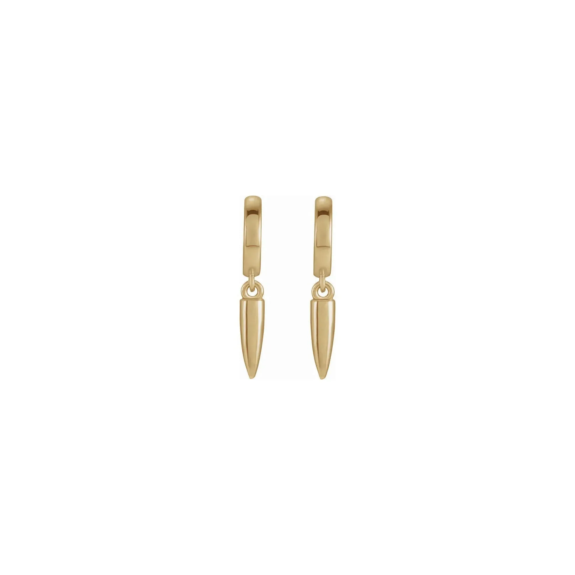 Spike Hanging Hoop Earrings
