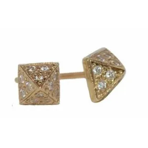 Spike Pave Diamond Stud Earrings