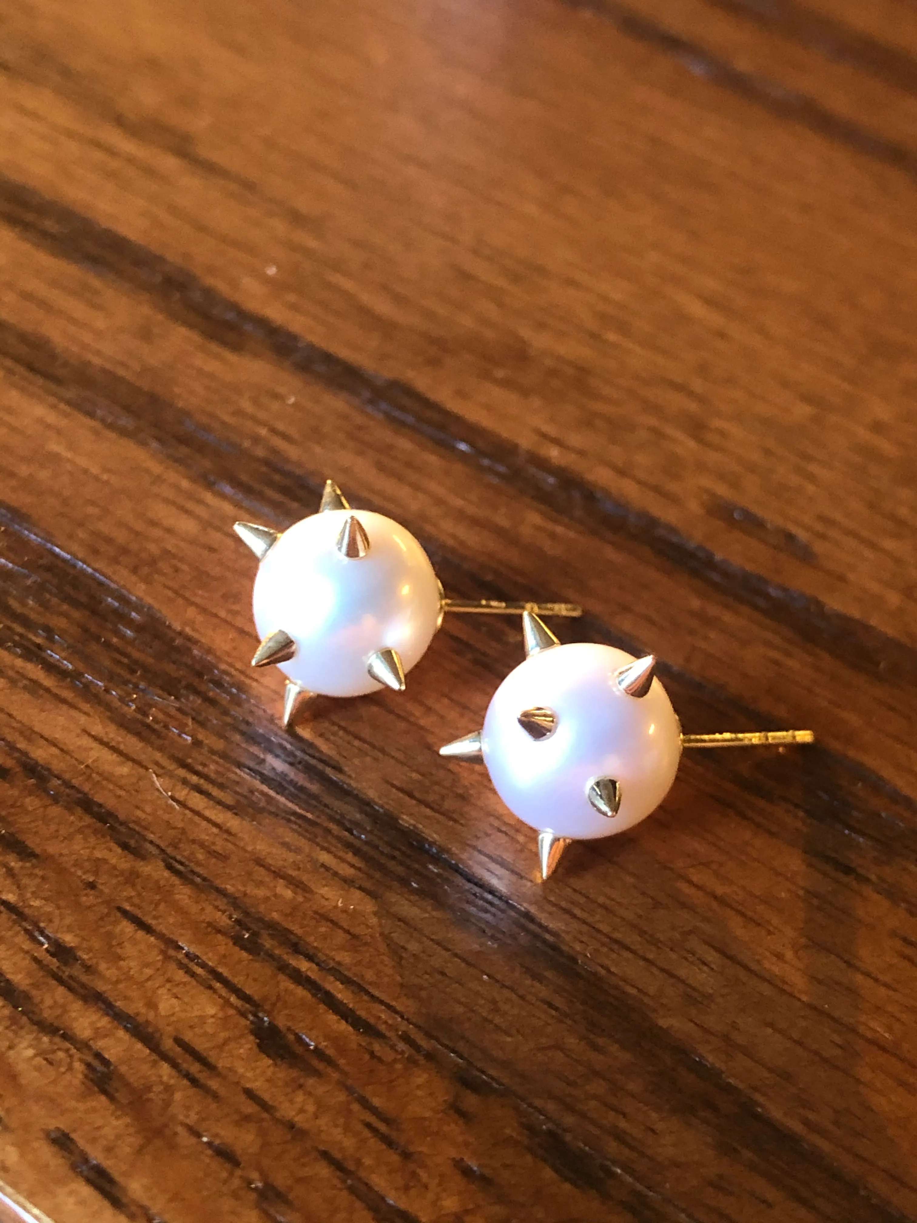 Spike Pearl Earrings