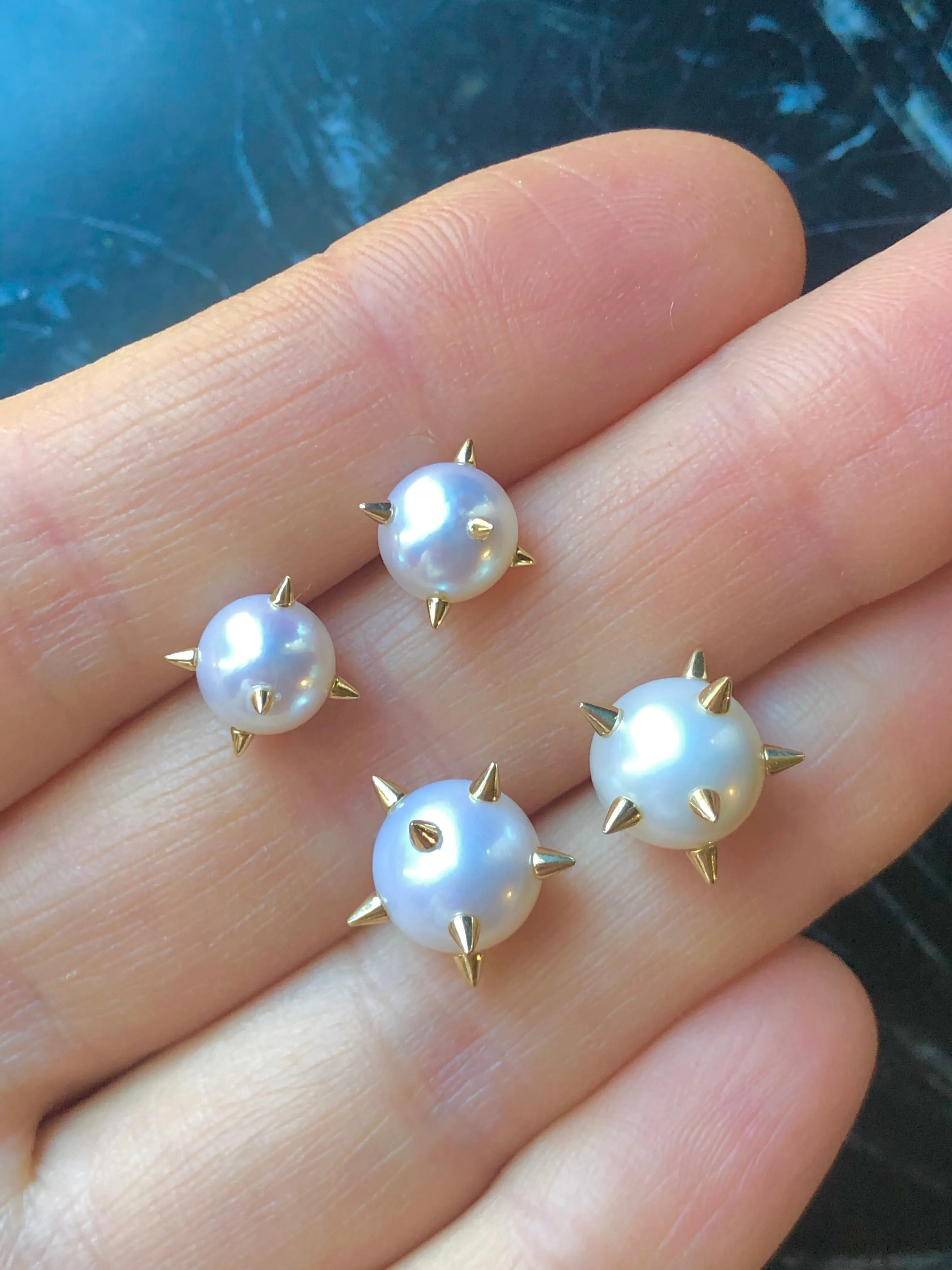 Spike Pearl Earrings