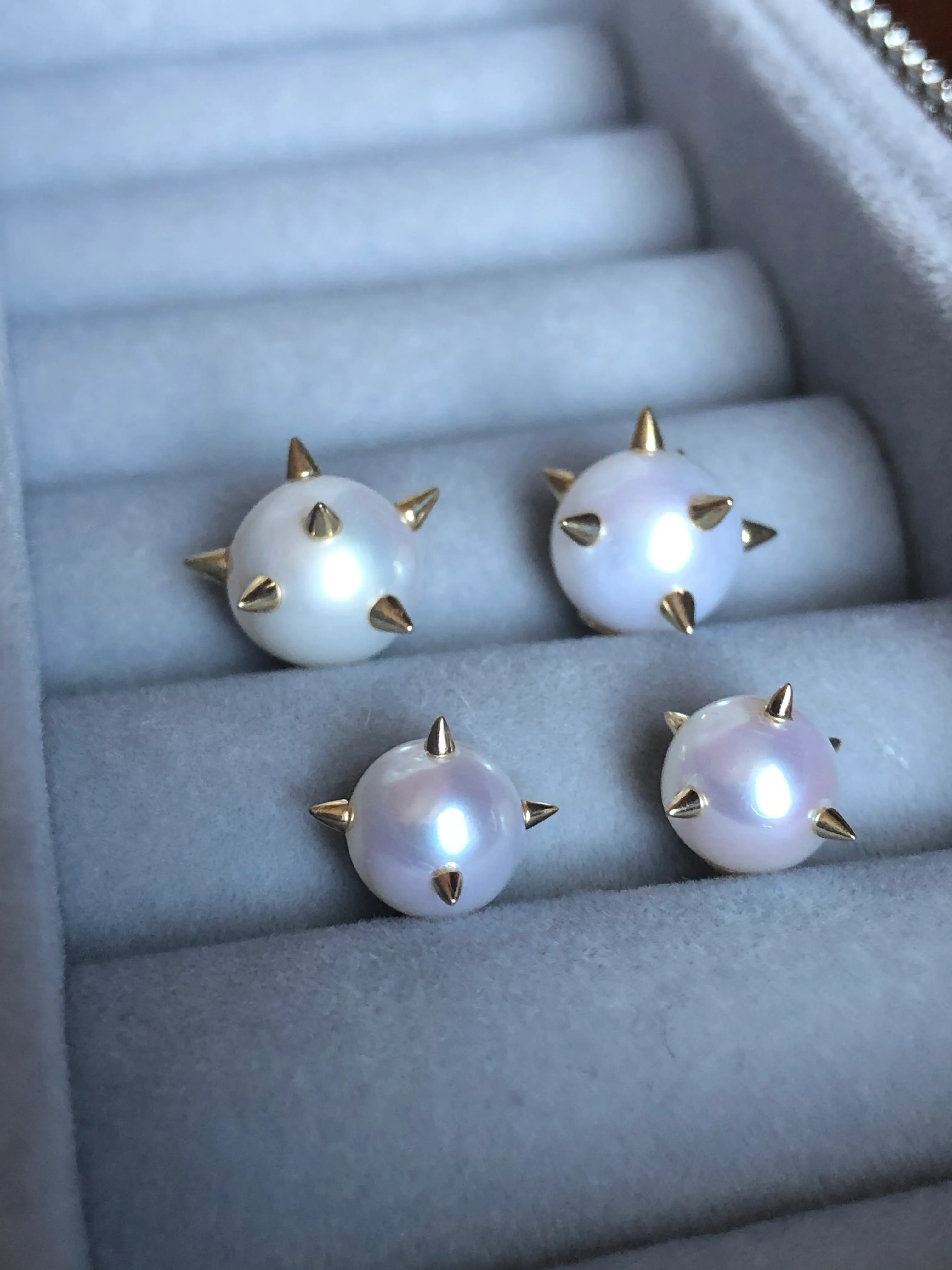 Spike Pearl Earrings
