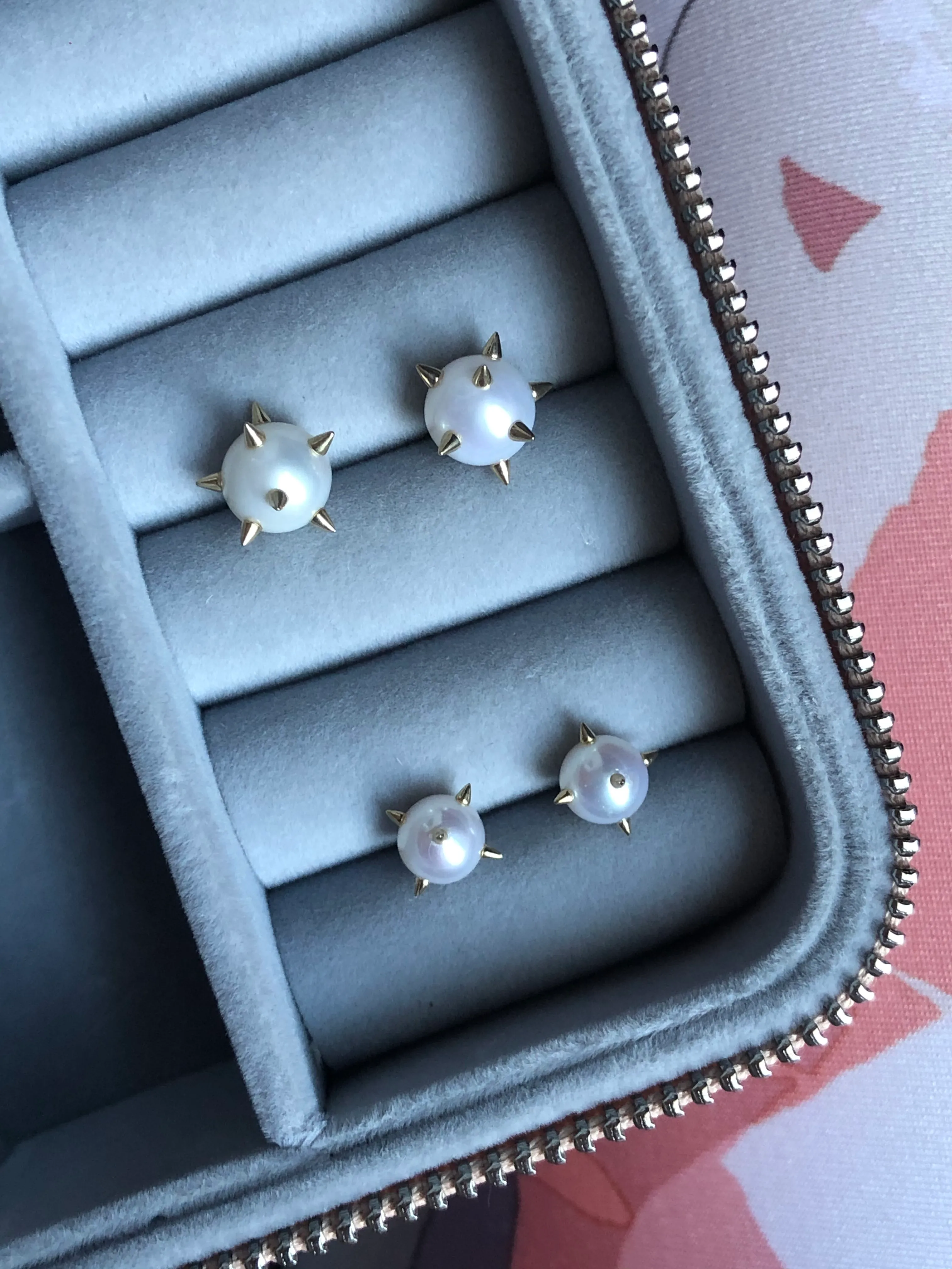 Spike Pearl Earrings
