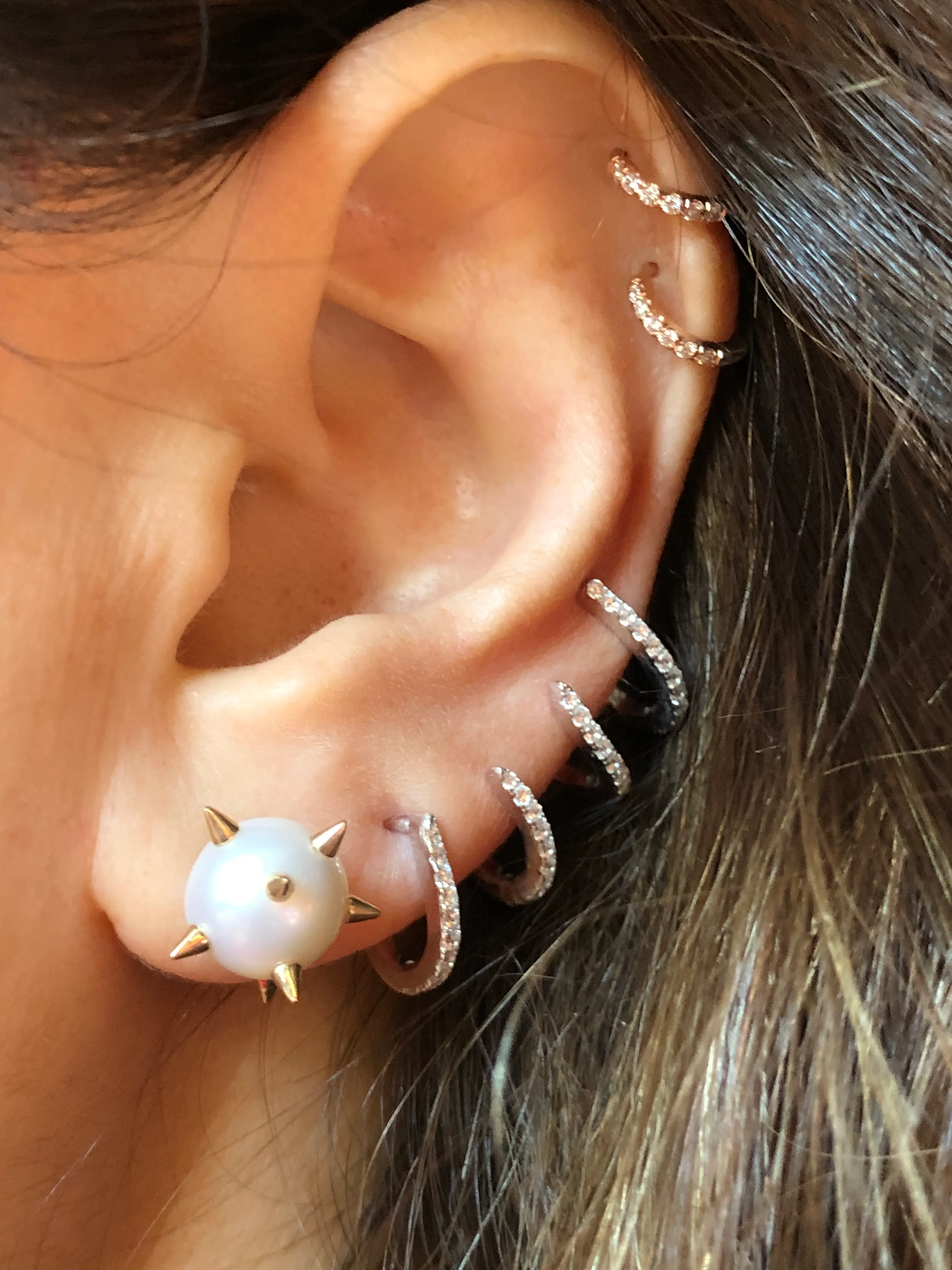 Spike Pearl Earrings