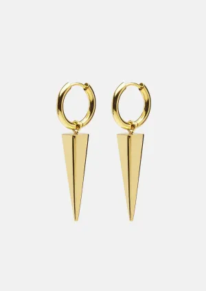 Spike Rivets Earrings – Gold Plated