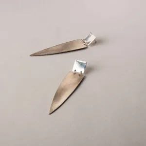 SQUARE AND SPIKE EARRING