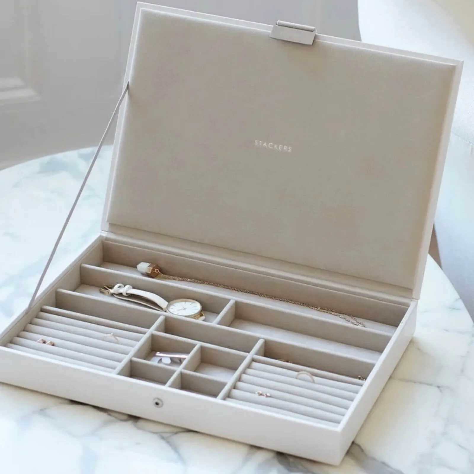 Stackers Supersize Jewellery Box (Lid) - White
