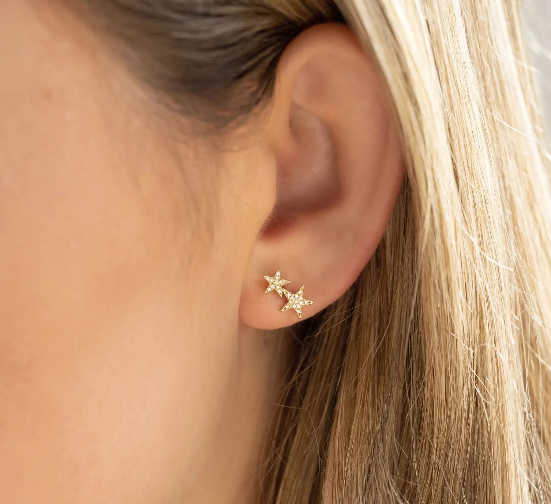 Star Diamond Earrings