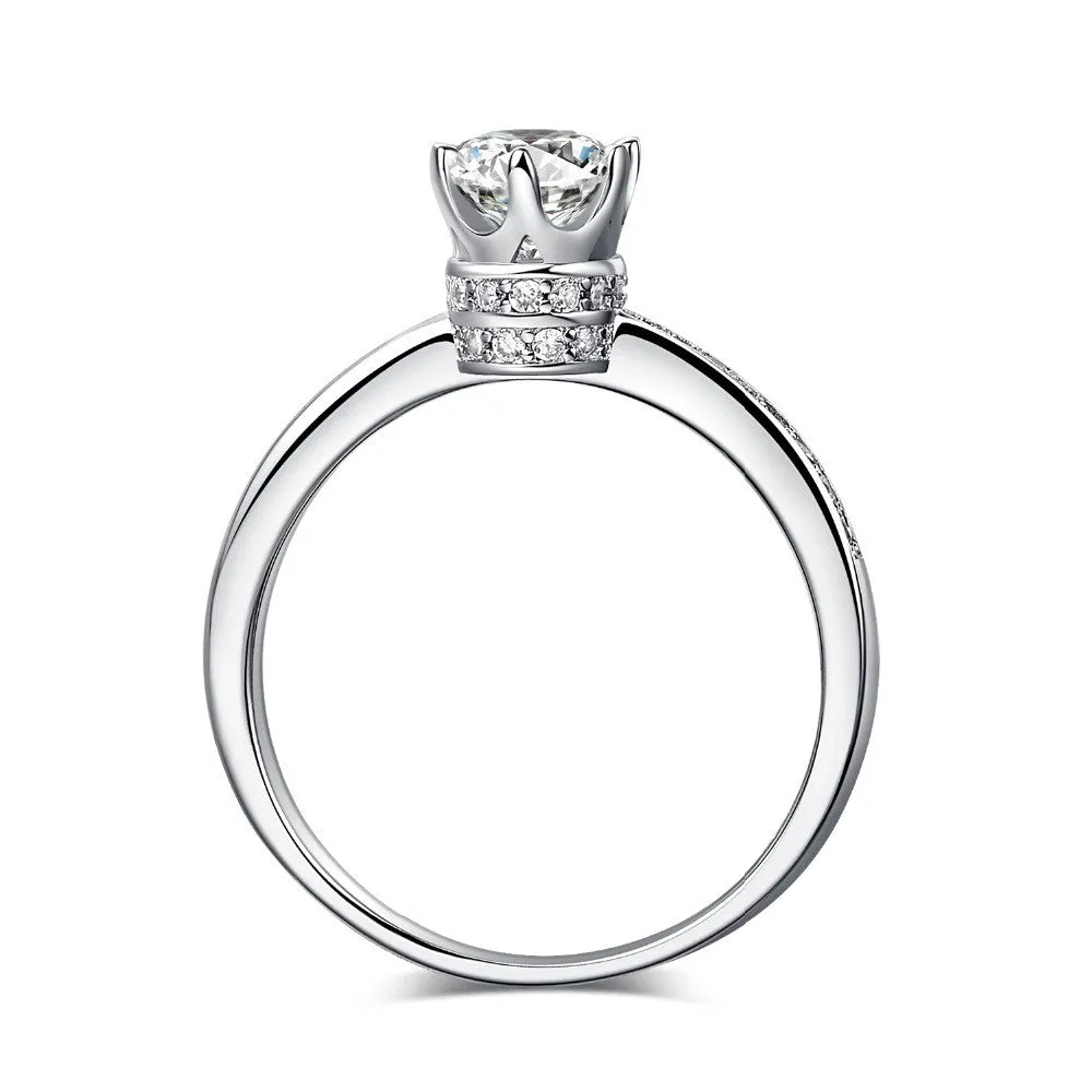 Sterling 925 Silver Crown Ring