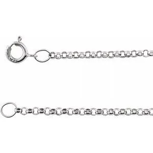 Sterling Silver 1.5 mm Solid Rolo 20" Chain