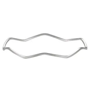 Sterling Silver 1.75 mm Wavy Bangle Bracelet