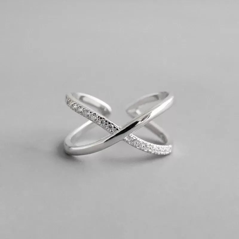 Sterling Silver Geometric Shaped Rings