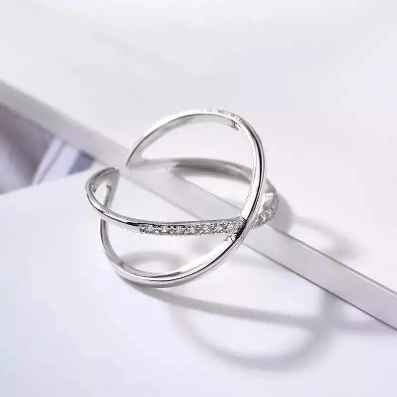 Sterling Silver Geometric Shaped Rings