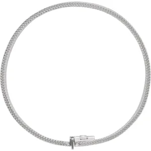 Sterling Silver Hollow Fox Mesh 8" Chain
