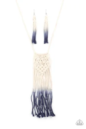 Surfin the Net Blue Paparazzi Necklace