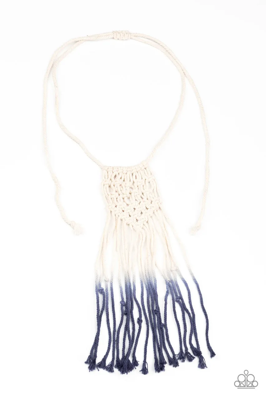 Surfin the Net Blue Paparazzi Necklace
