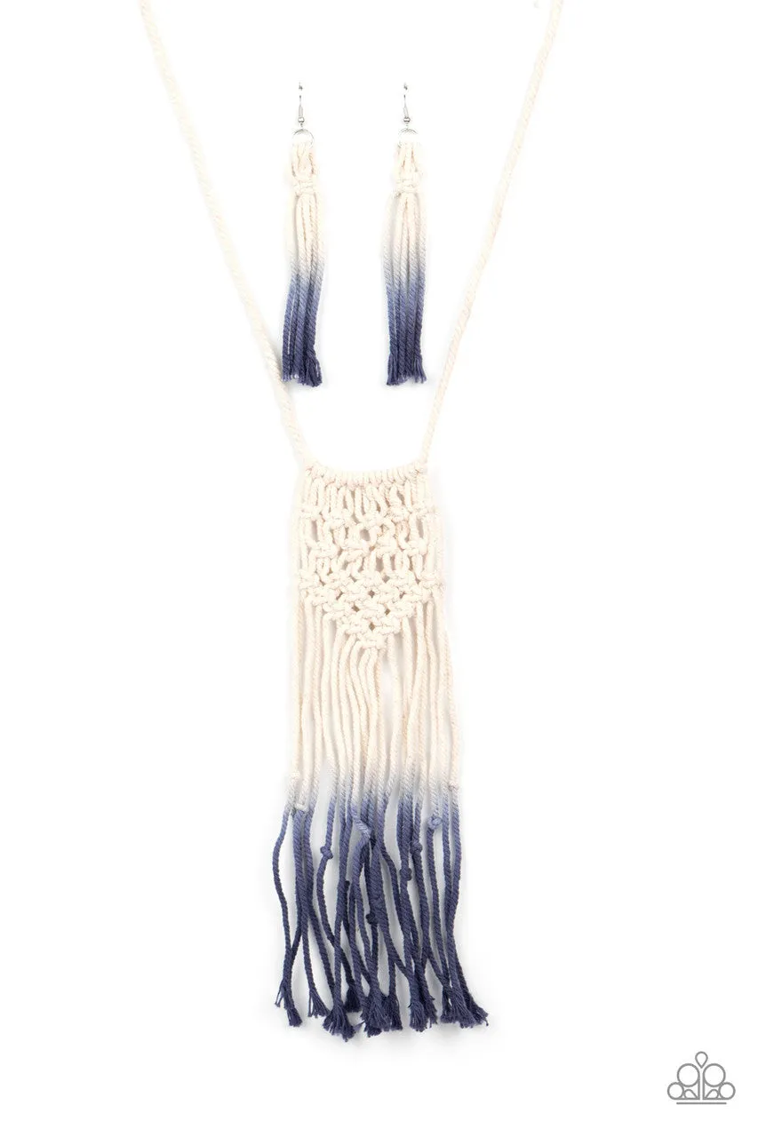 Surfin the Net Blue Paparazzi Necklace
