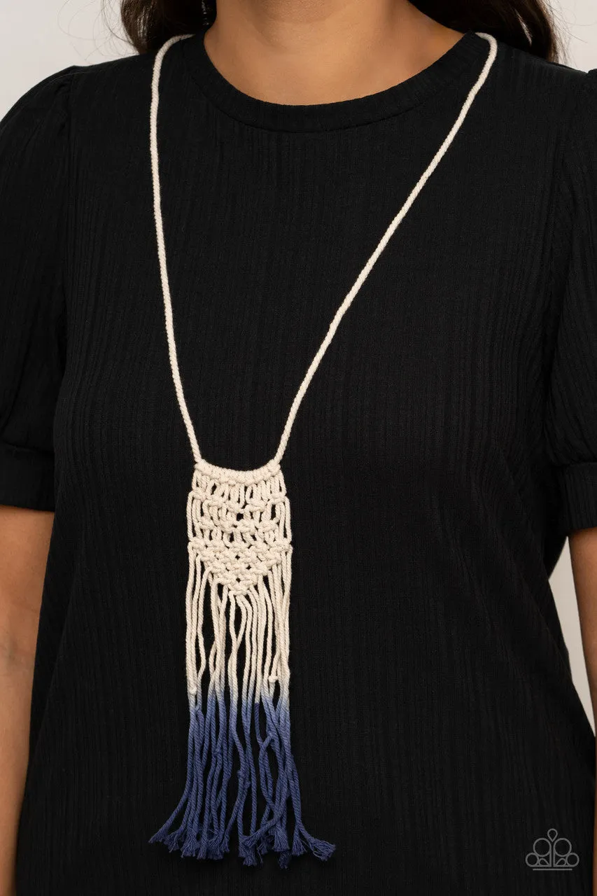 Surfin the Net Blue Paparazzi Necklace