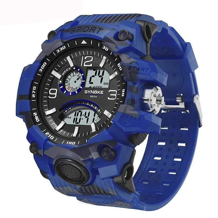 Synoke 9014 Digital Army Camouflage Sports Watch for Men