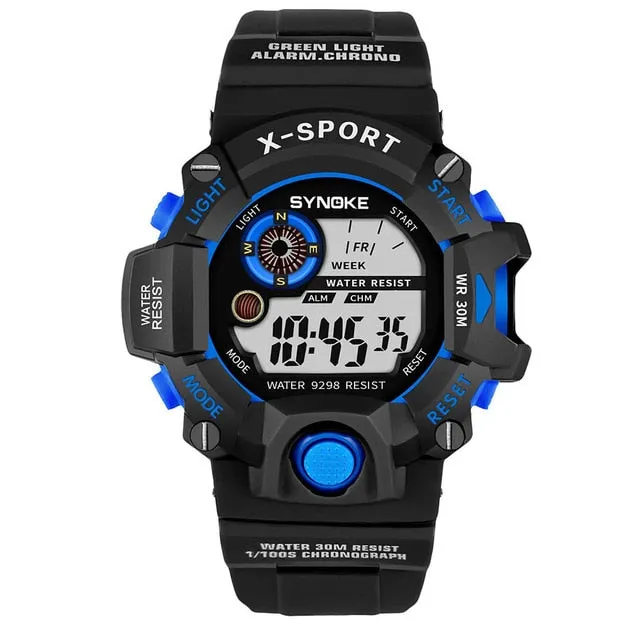 SYNOKE G Style Men Sports Watches Chronograph Military Digital Wristwatches Shock Resistant Montre Homme Erkek Saat N50