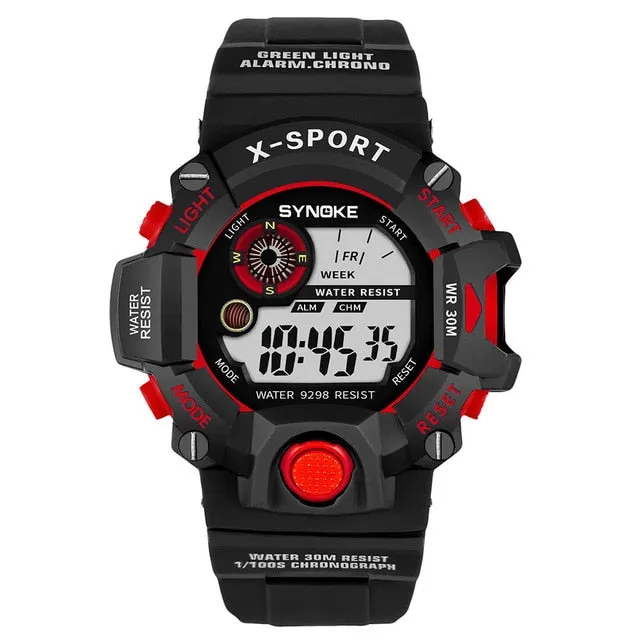 SYNOKE G Style Men Sports Watches Chronograph Military Digital Wristwatches Shock Resistant Montre Homme Erkek Saat N50