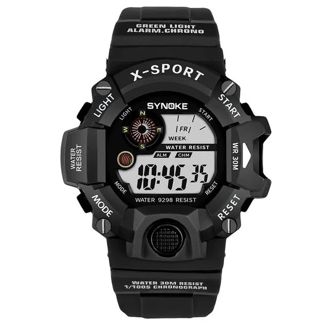 SYNOKE G Style Men Sports Watches Chronograph Military Digital Wristwatches Shock Resistant Montre Homme Erkek Saat N50