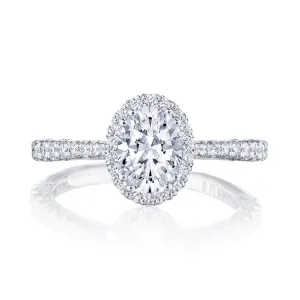 Tacori Petite Crescent Oval Center Diamond Engagement Ring HT2571OV75X55