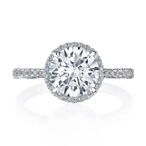 Tacori Platinum 1/2 Way Round Bloom Engagement Ring 267615RD75