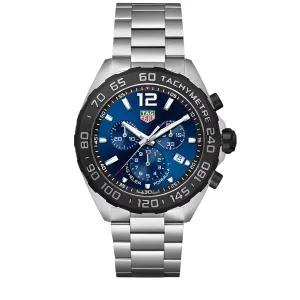 Tag Heuer Formula 1 Silver Stainless Steel Blue Dial Chronograph Quartz Watch for Gents - CAZ101AV.BA0842