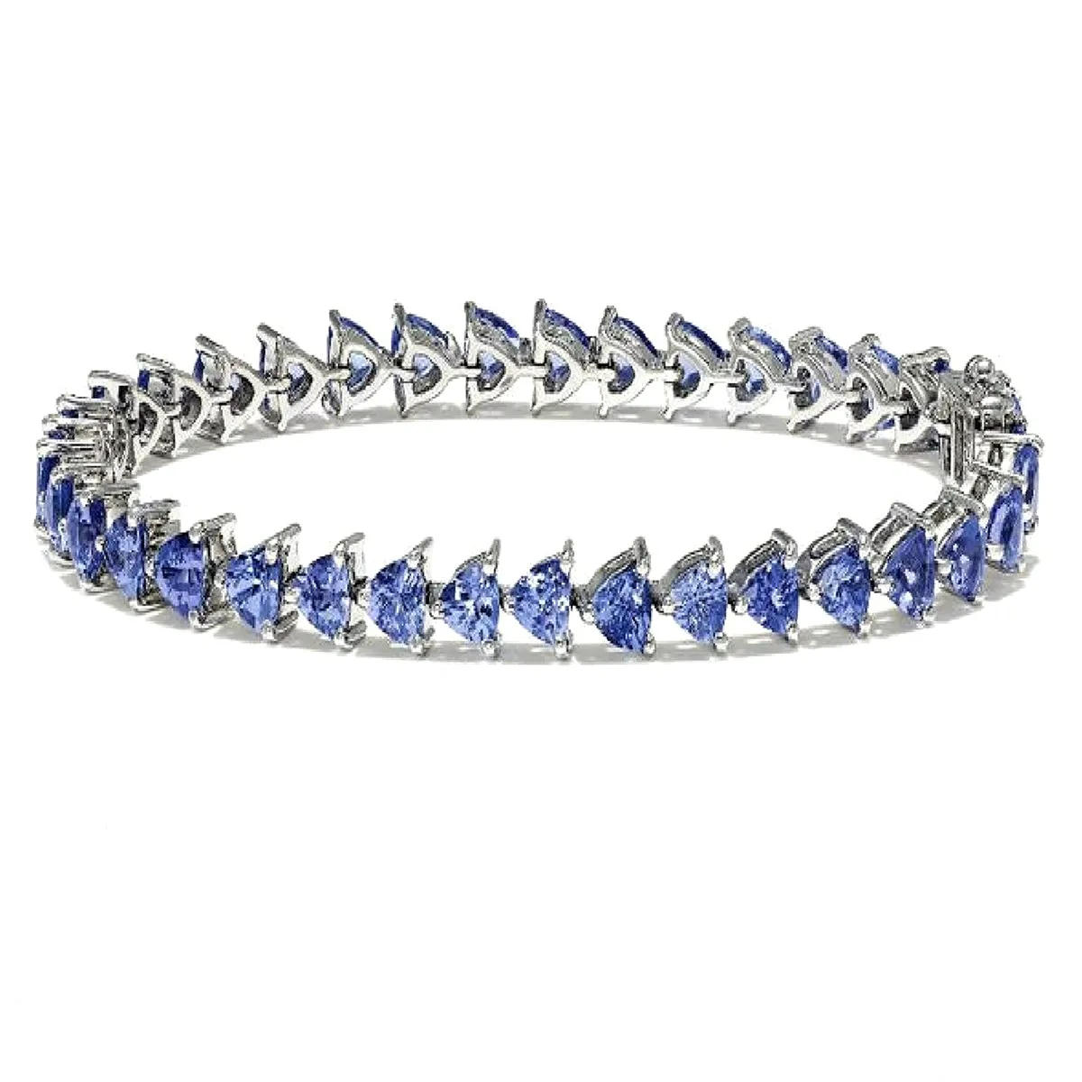 Tanzanite 925 Sterling Silver Tennis Bracelet Jewelry