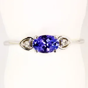 Tanzanite Ring .55 Carat BVI Color