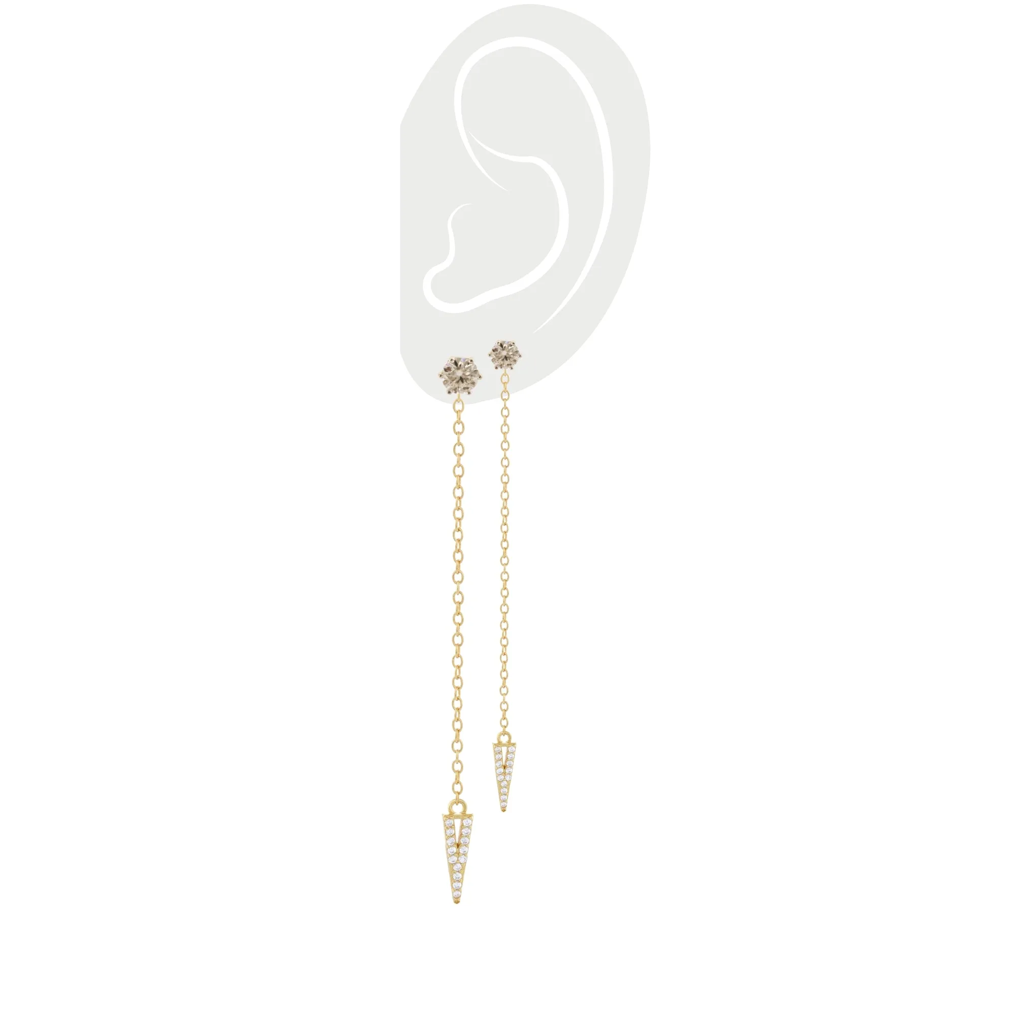 THE ARROW EARRING CHAIN