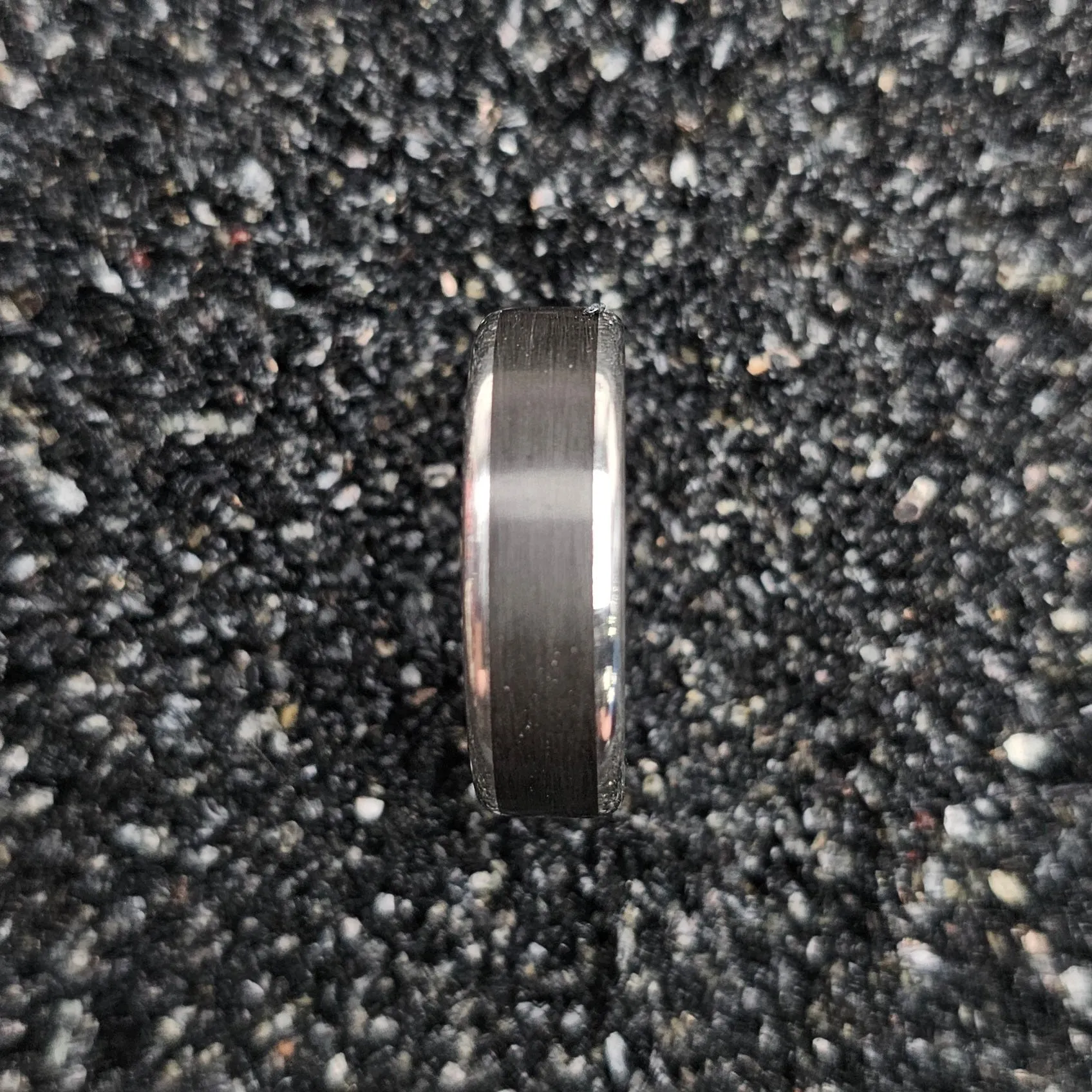 The Crown Ring (Ebony Wood & Continuum Silver Band)