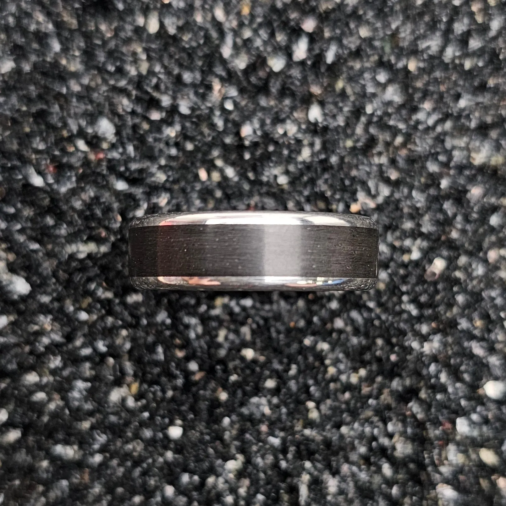 The Crown Ring (Ebony Wood & Continuum Silver Band)