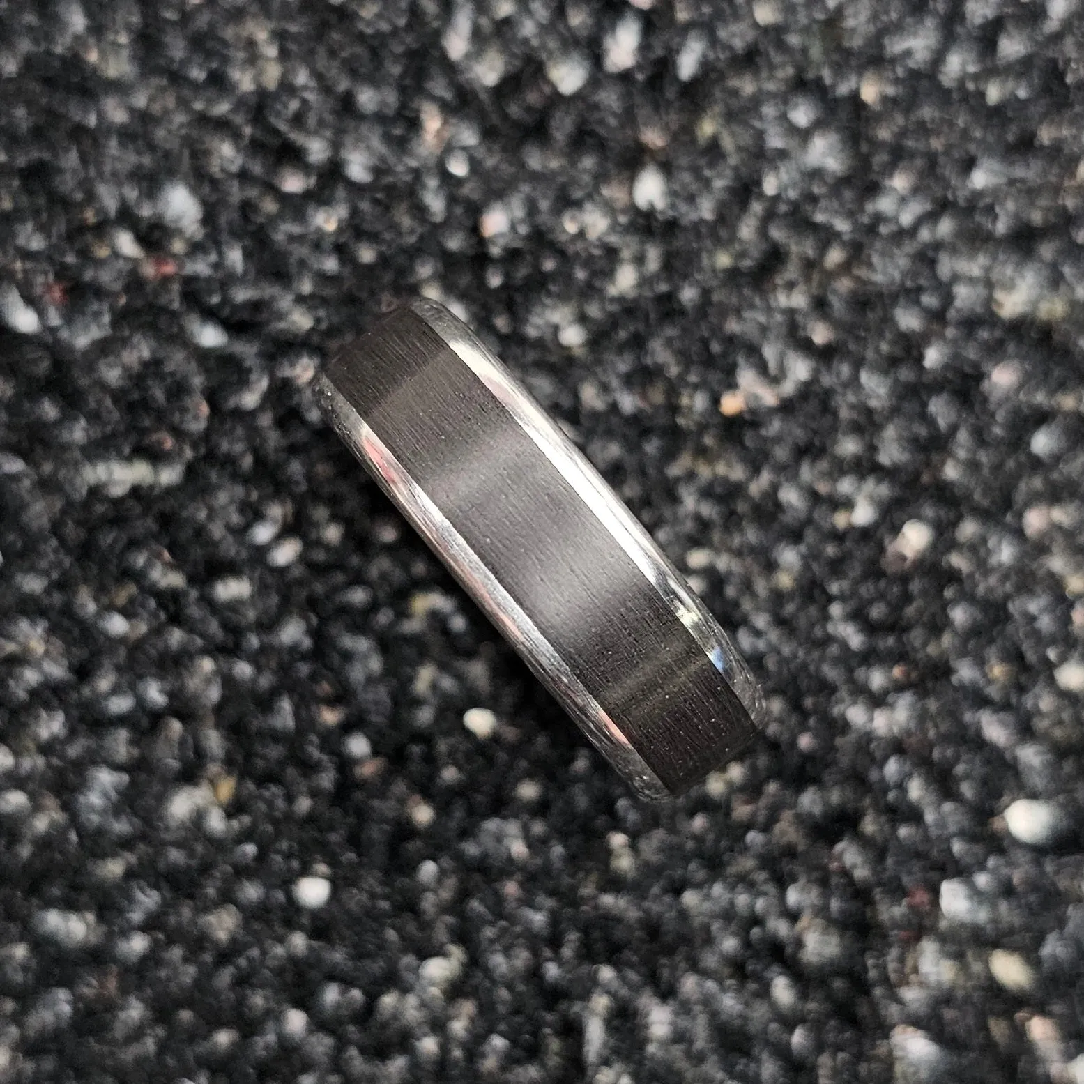 The Crown Ring (Ebony Wood & Continuum Silver Band)