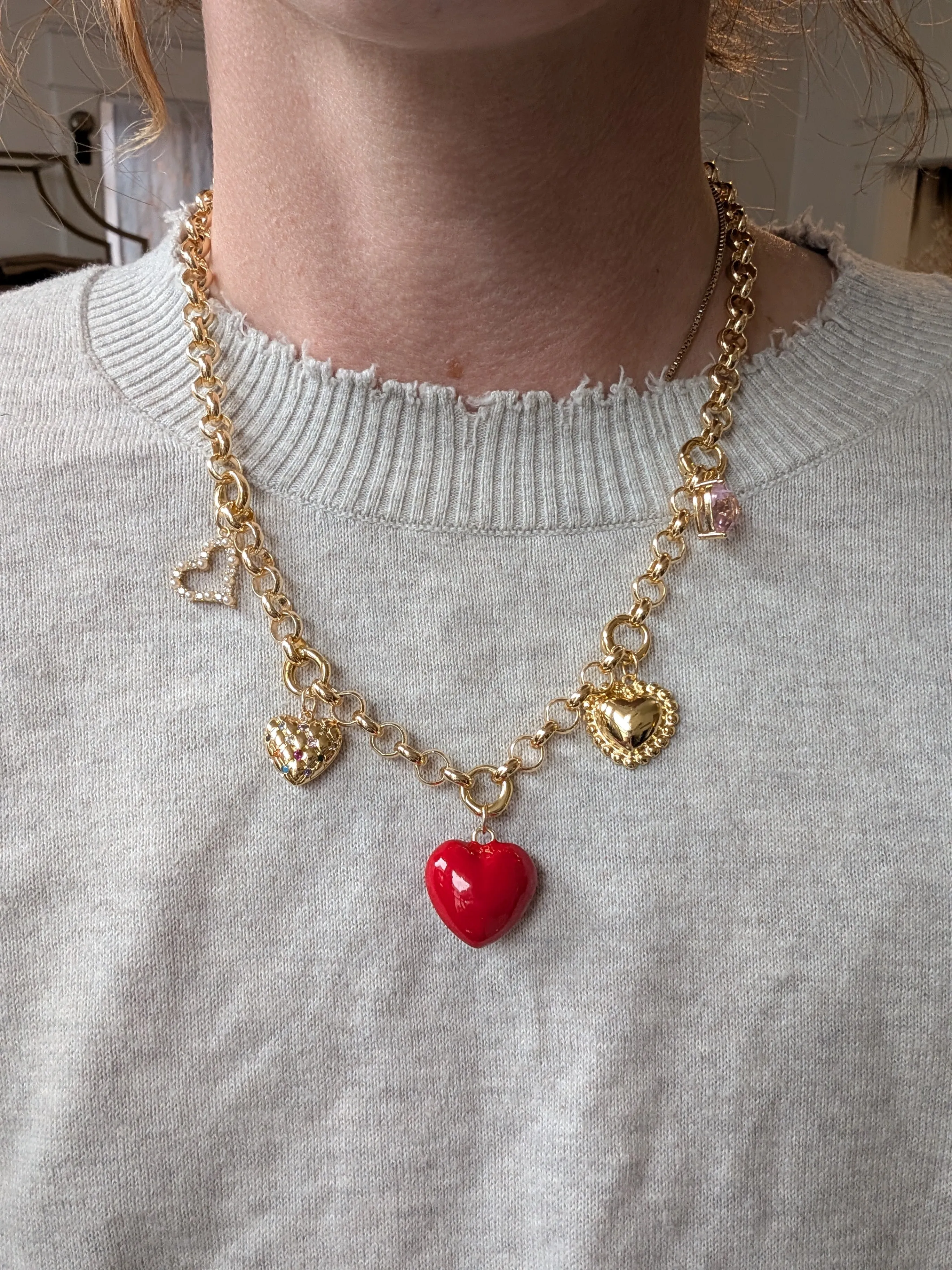 the red hot curated necklace